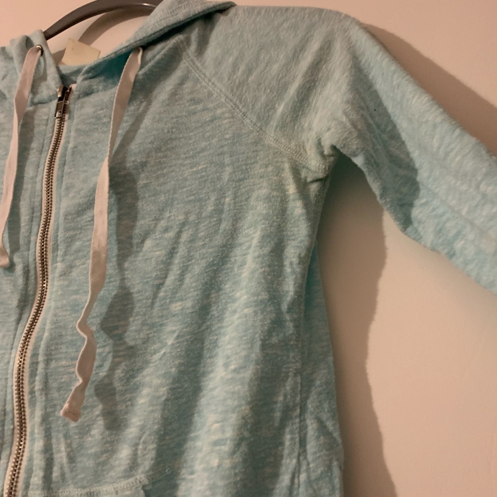 Zine XS mint blue zip up hooded jacket extra small - Picture 7 of 8